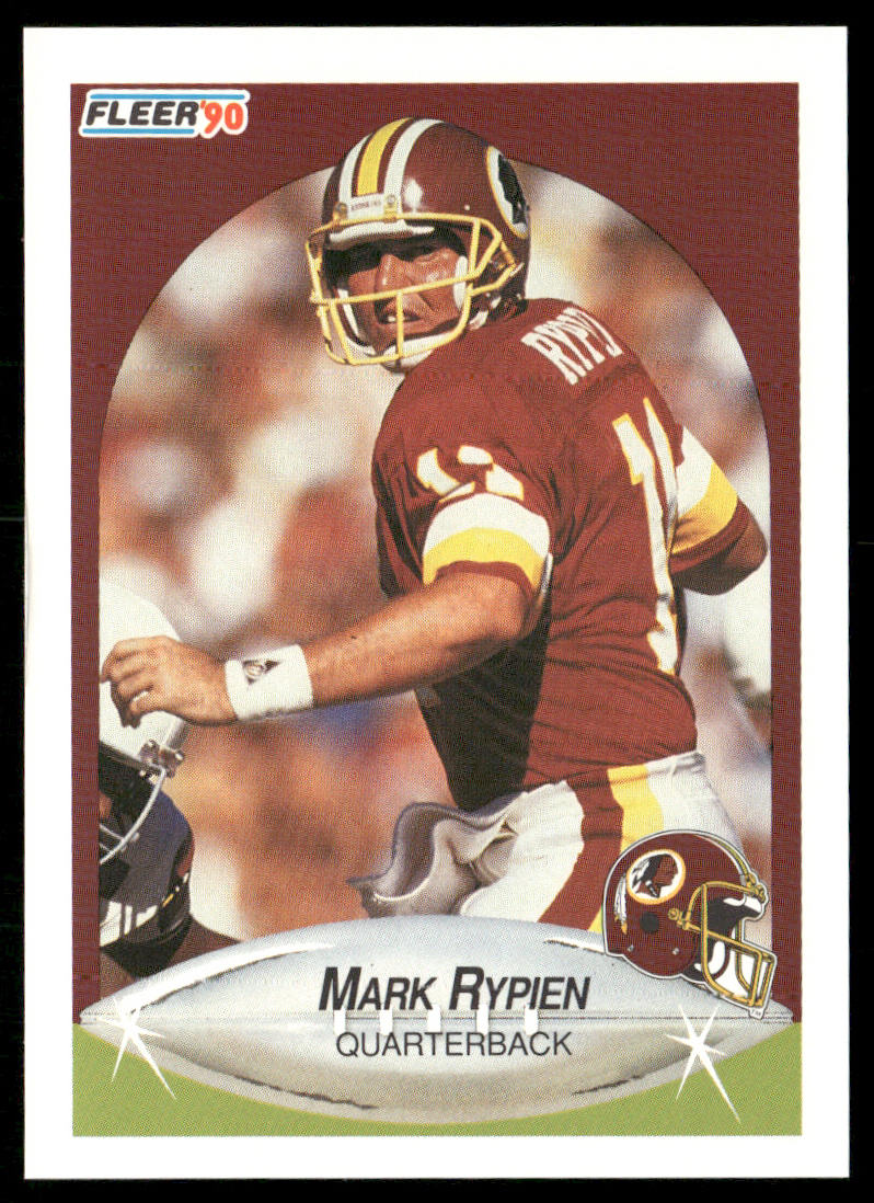 Mark Rypien 1990 Fleer #166 Washington Redskins