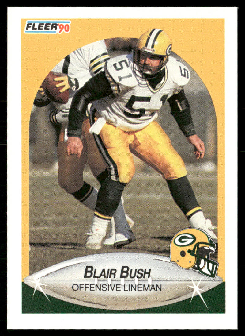 Blair Bush 1990 Fleer #170 Green Bay Packers