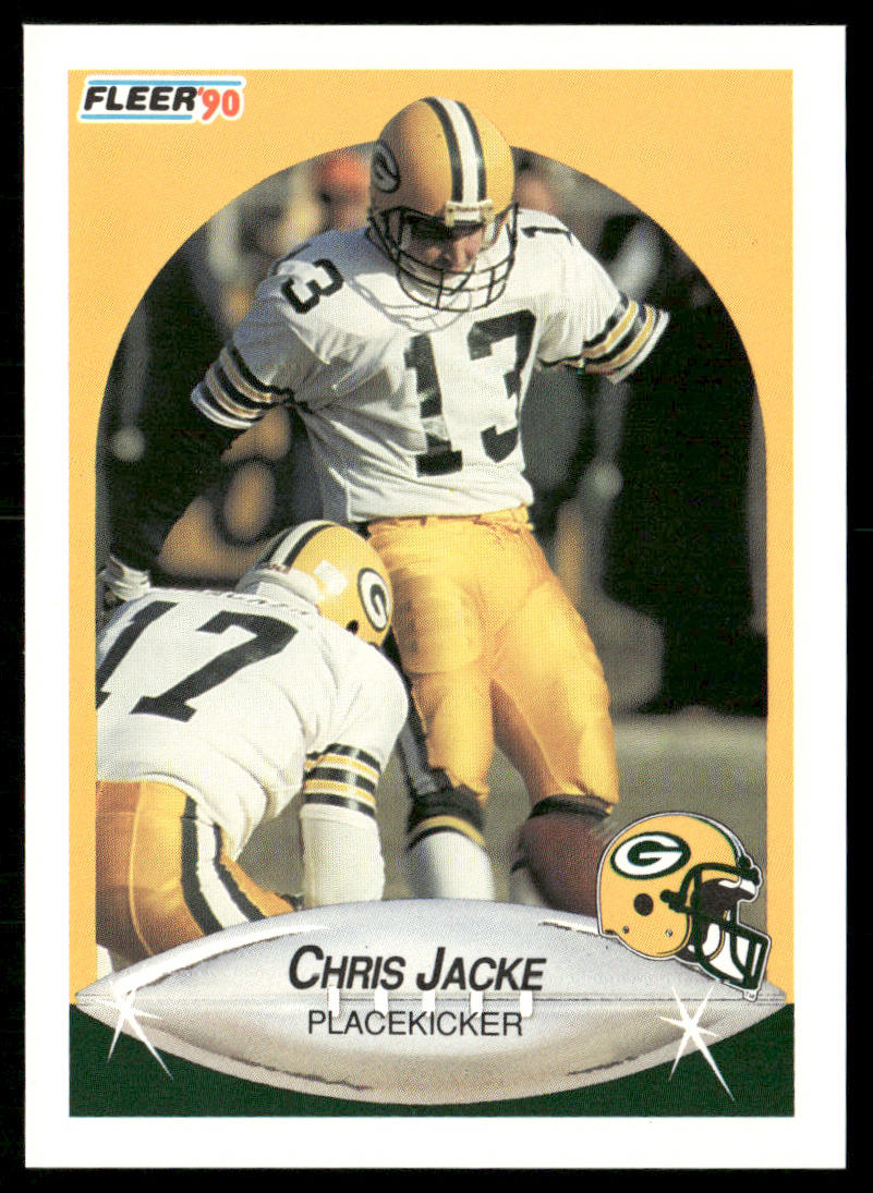 Chris Jacke 1990 Fleer #173 RC Green Bay Packers