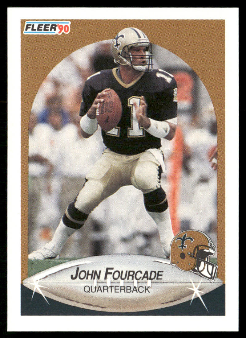 John Fourcade 1990 Fleer #186 RC New Orleans Saints