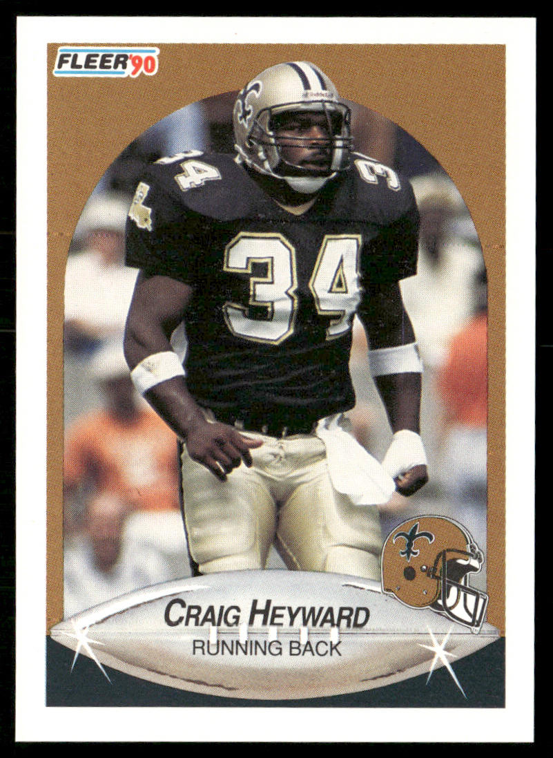 Craig Heyward 1990 Fleer #188 New Orleans Saints