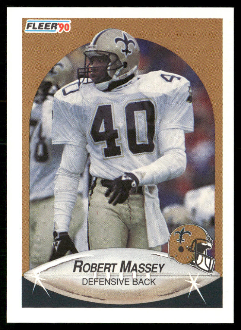 Robert Massey 1990 Fleer #193 RC New Orleans Saints