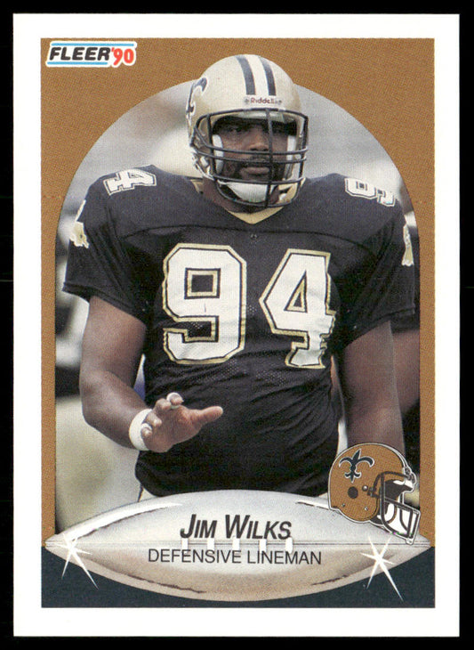 Jim Wilks 1990 Fleer #196 New Orleans Saints