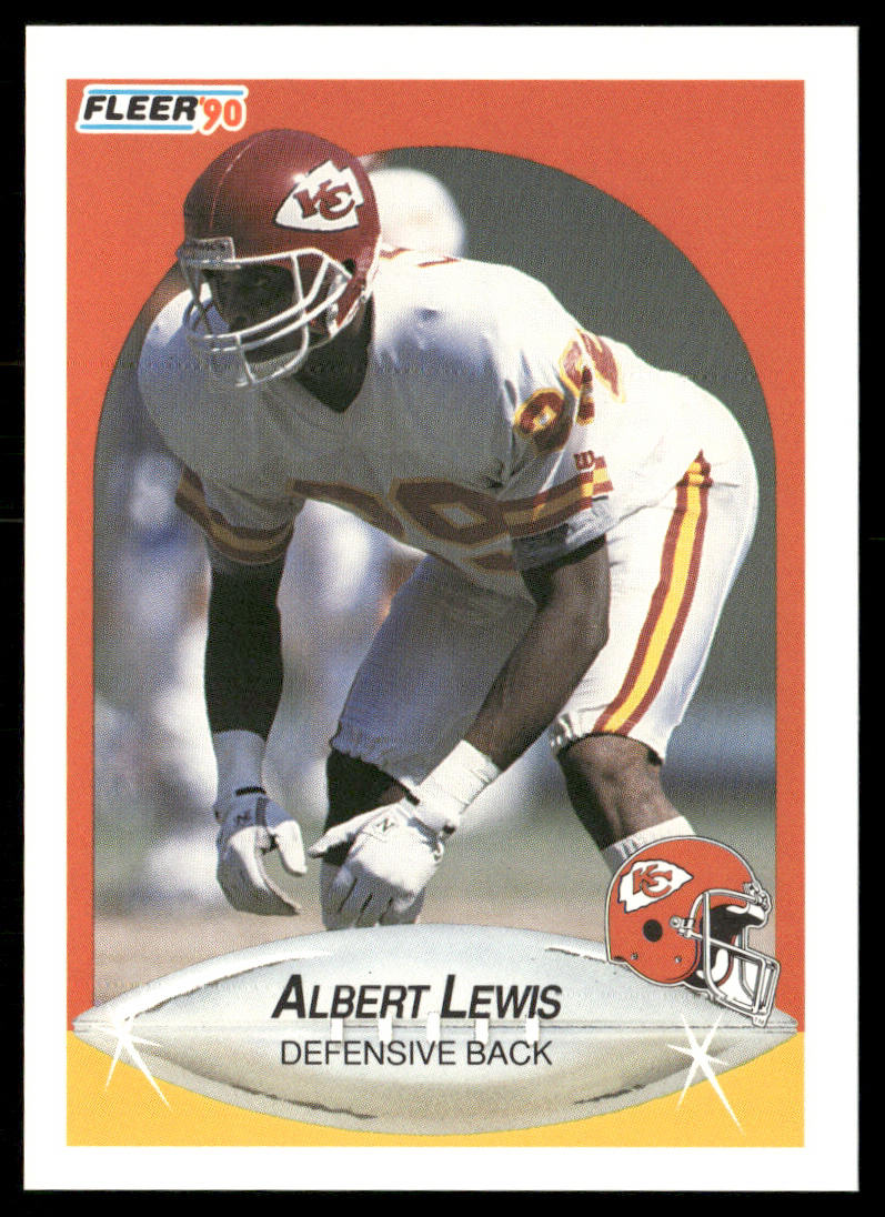 Albert Lewis 1990 Fleer #201a Kansas City Chiefs