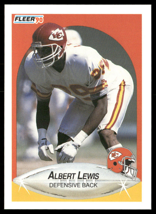 Albert Lewis 1990 Fleer #201a Kansas City Chiefs