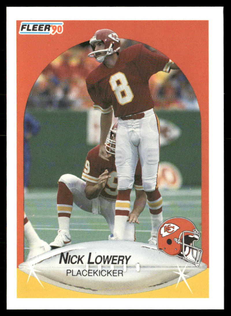 Nick Lowery 1990 Fleer #202b Kansas City Chiefs