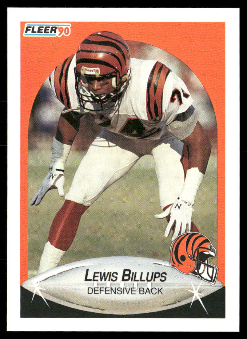 Lewis Billups 1990 Fleer #210a Cincinnati Bengals