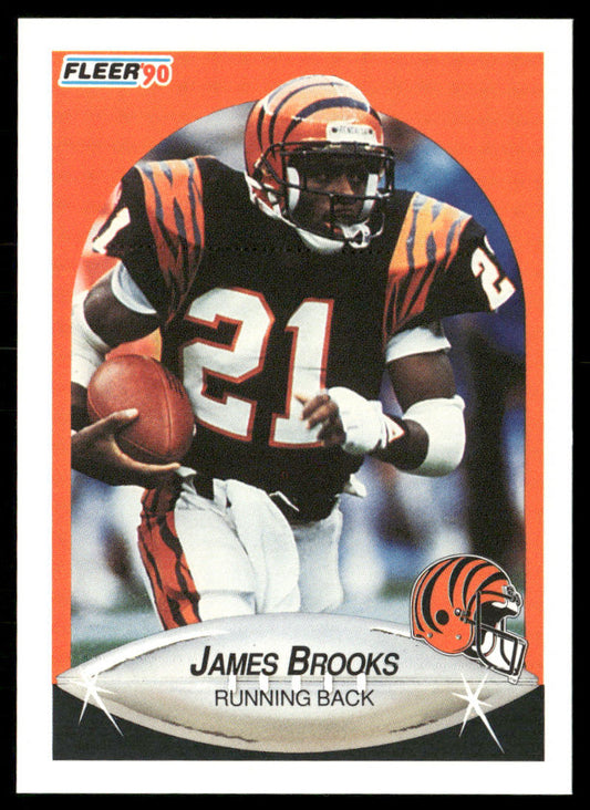James Brooks 1990 Fleer #211a Cincinnati Bengals