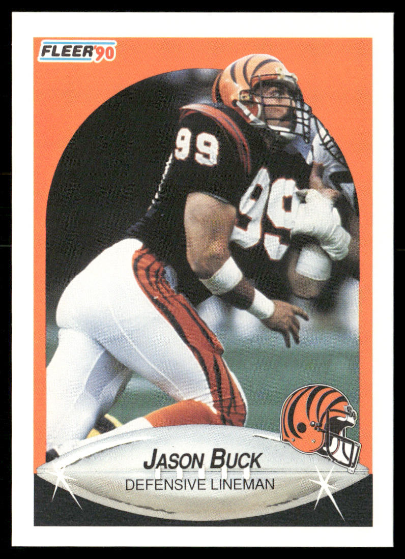 Jason Buck 1990 Fleer #212 Cincinnati Bengals