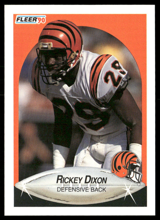 Rickey Dixon 1990 Fleer #213b RC Cincinnati Bengals