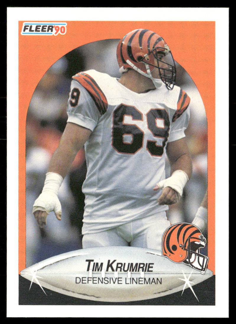 Tim Krumrie 1990 Fleer #218 Cincinnati Bengals