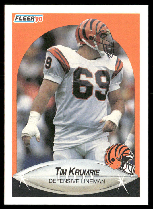Tim Krumrie 1990 Fleer #218 Cincinnati Bengals