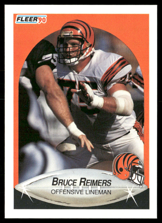 Bruce Reimers 1990 Fleer #221a RC Cincinnati Bengals