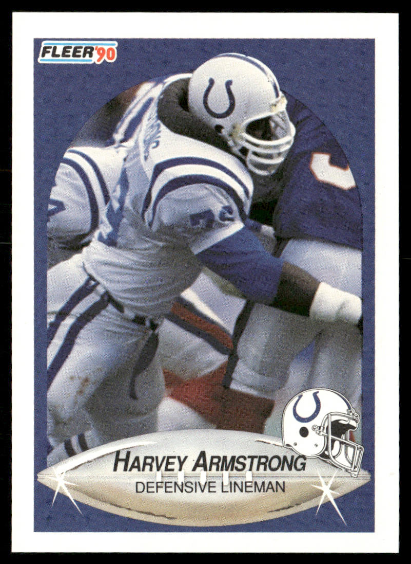 Harvey Armstrong 1990 Fleer #224 RC Indianapolis Colts