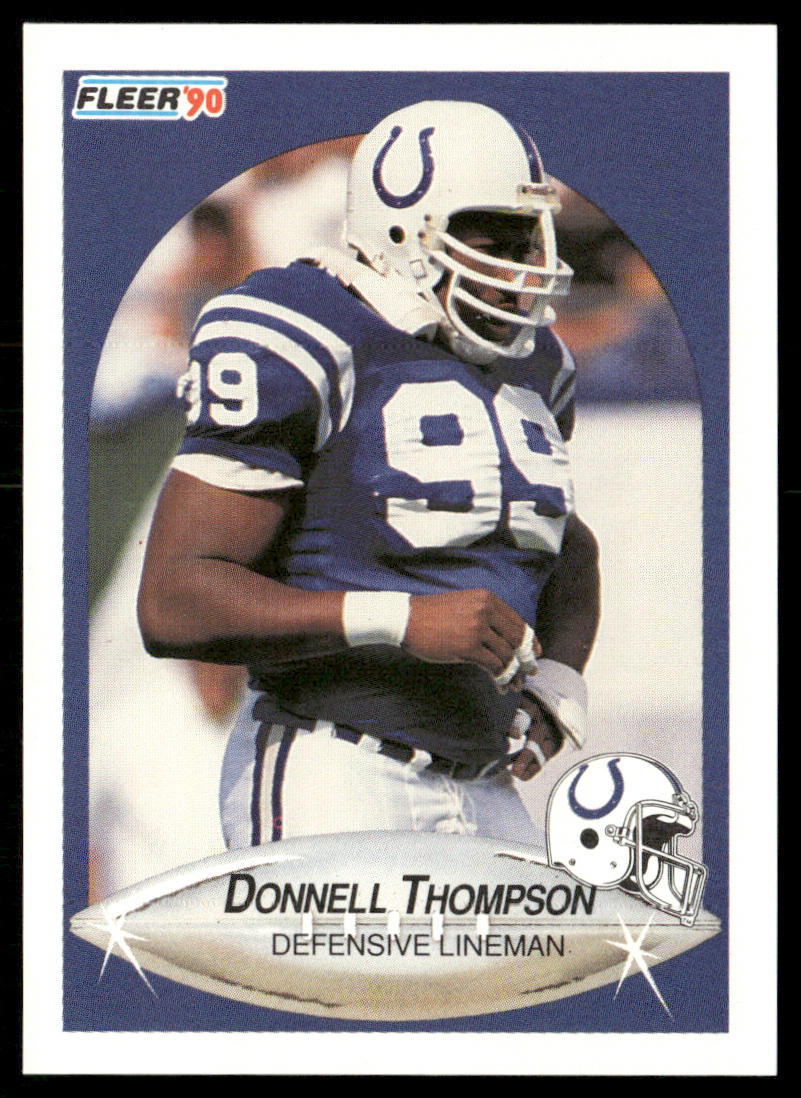Donnell Thompson 1990 Fleer #233 Indianapolis Colts
