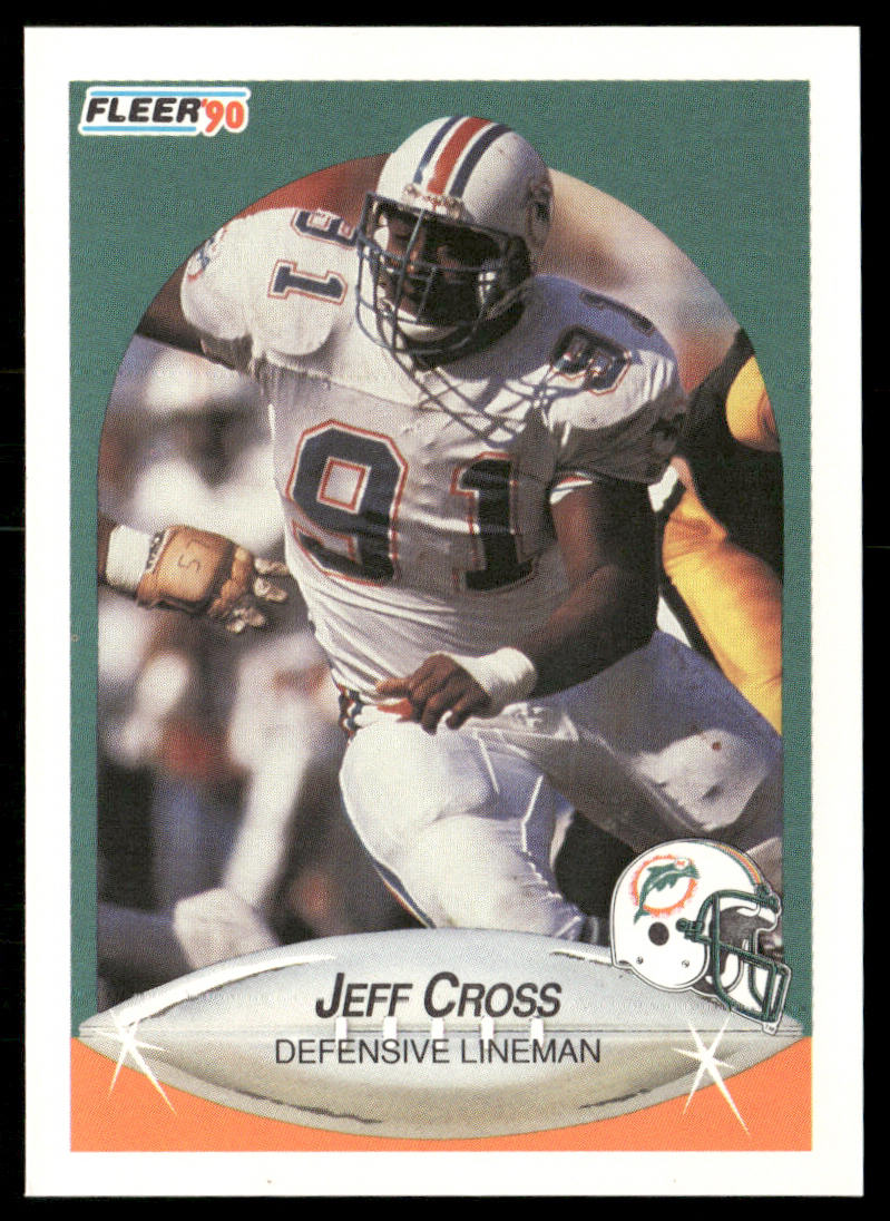 Jeff Cross 1990 Fleer #237 RC Miami Dolphins