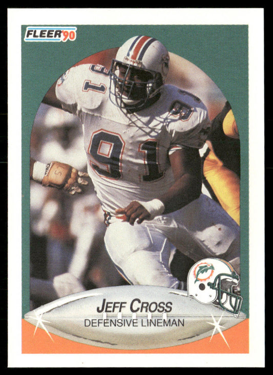 Jeff Cross 1990 Fleer #237 RC Miami Dolphins
