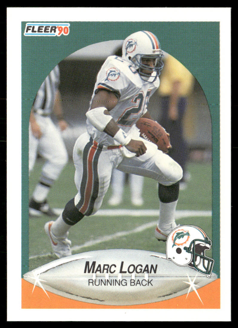Marc Logan 1990 Fleer #243 RC Miami Dolphins