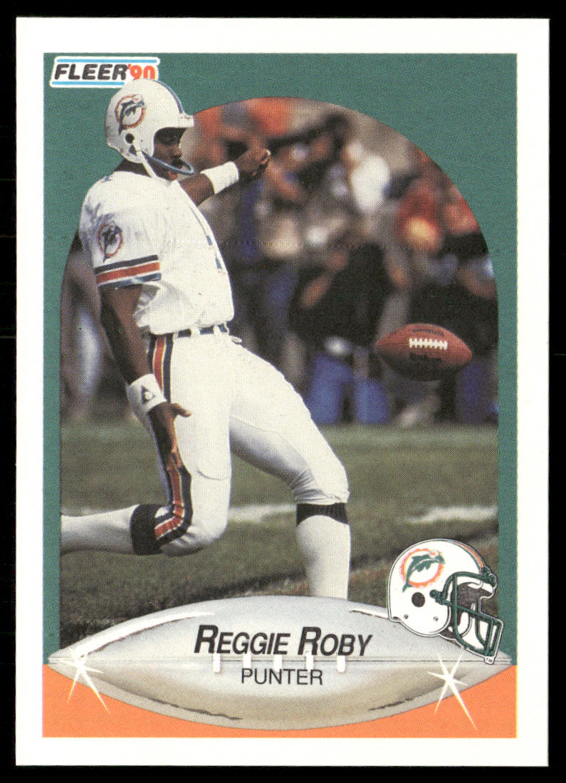 Reggie Roby 1990 Fleer #246 Miami Dolphins