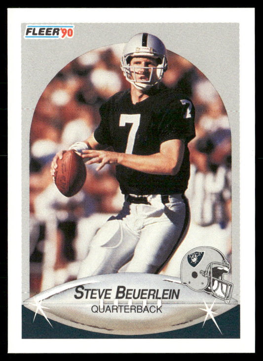 Steve Beuerlein 1990 Fleer #251 Los Angeles Raiders