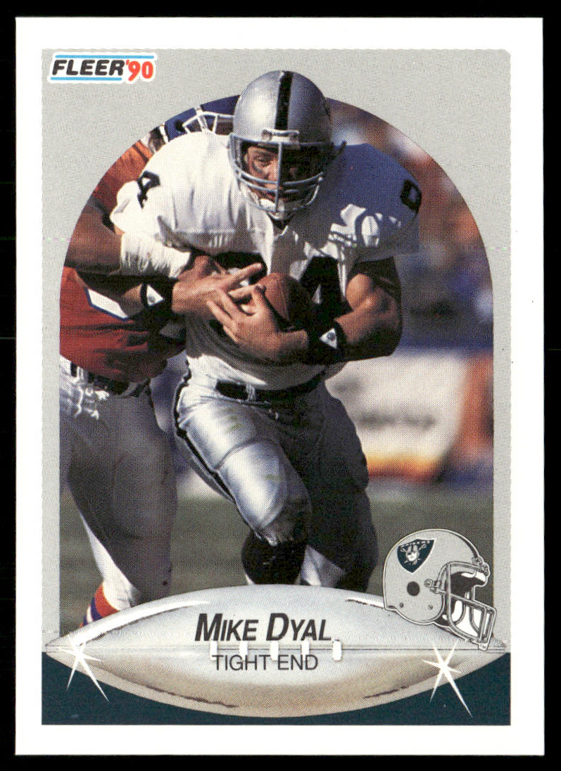 Mike Dyal 1990 Fleer #252 RC Los Angeles Raiders