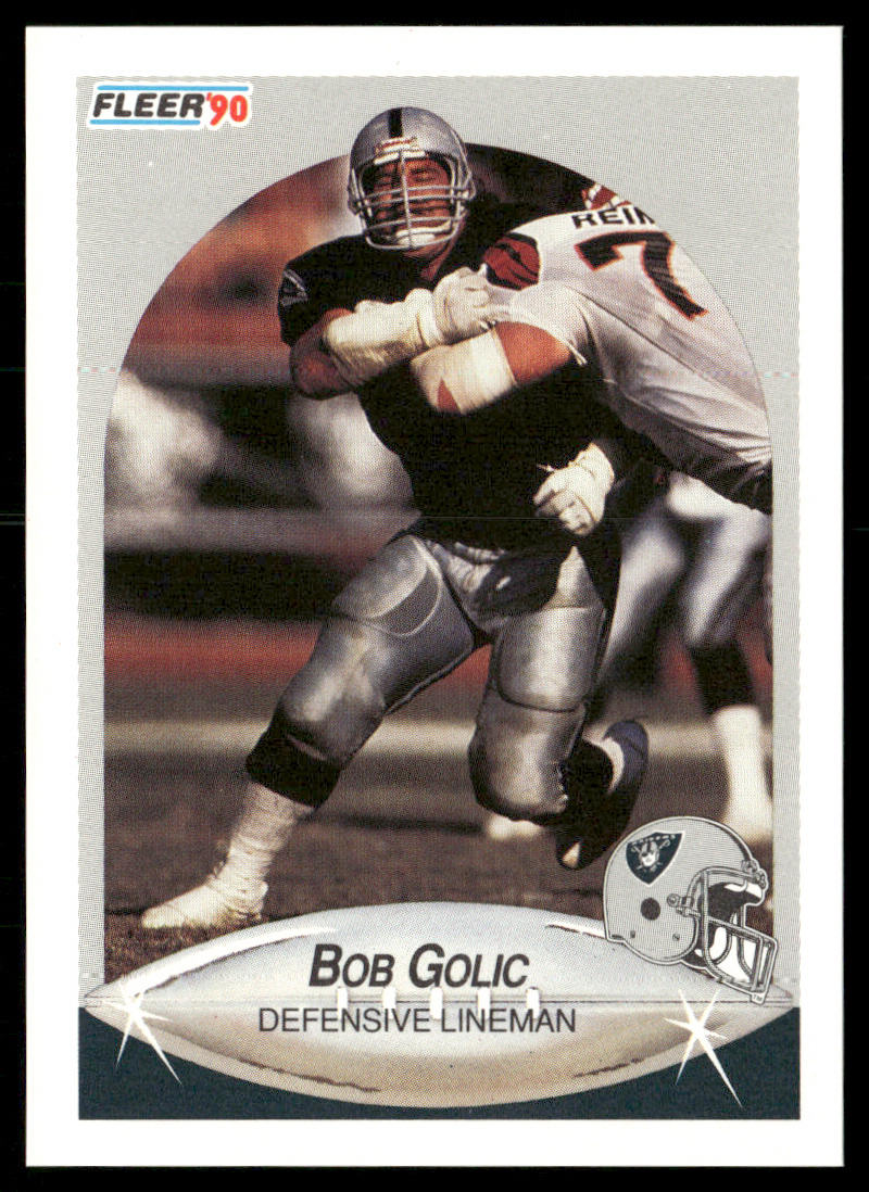 Bob Golic 1990 Fleer #254 Los Angeles Raiders