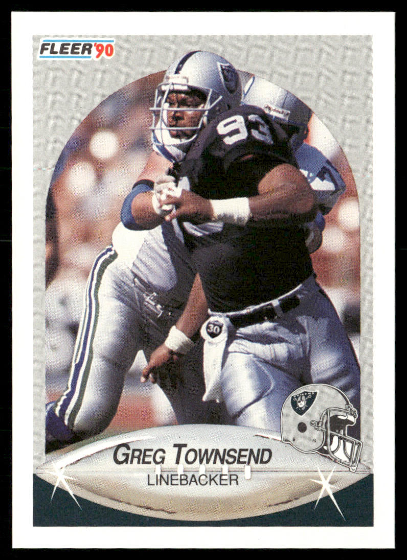 Greg Townsend 1990 Fleer #261 Los Angeles Raiders
