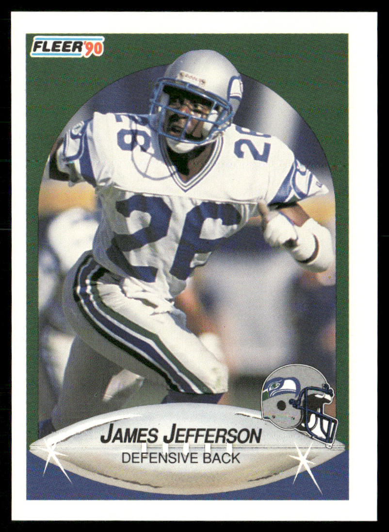 James Jefferson 1990 Fleer #267 Seattle Seahawks