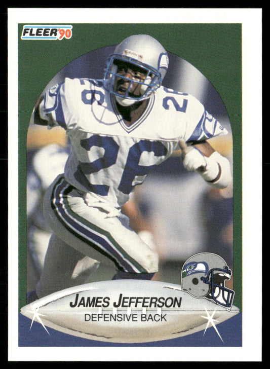 James Jefferson 1990 Fleer #267 Seattle Seahawks