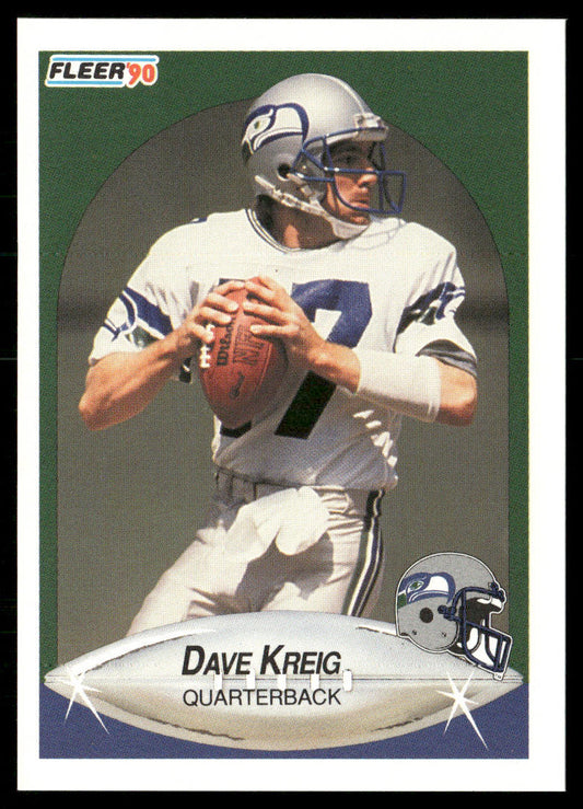 Dave Krieg 1990 Fleer #269 Seattle Seahawks