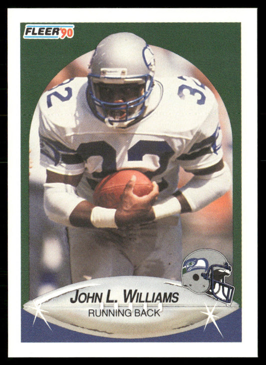 John L. Williams 1990 Fleer #274 Seattle Seahawks