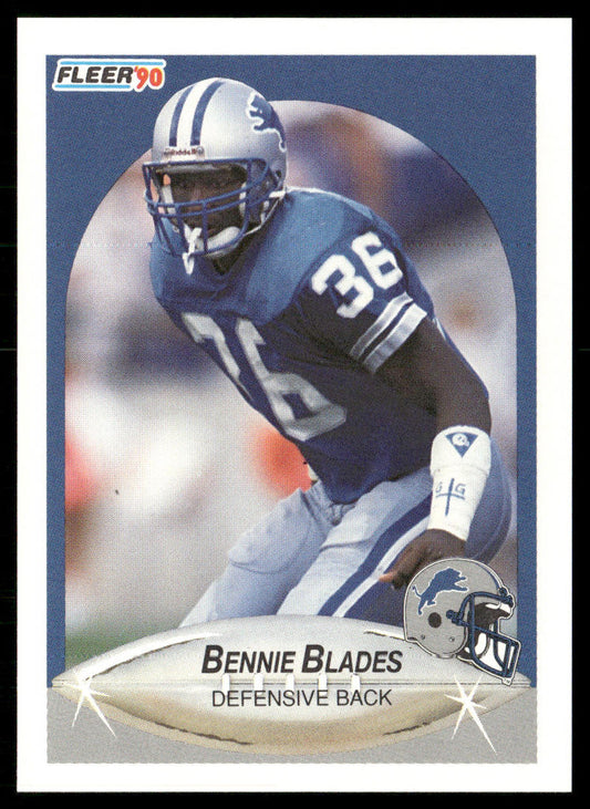 Bennie Blades 1990 Fleer #277 Detroit Lions