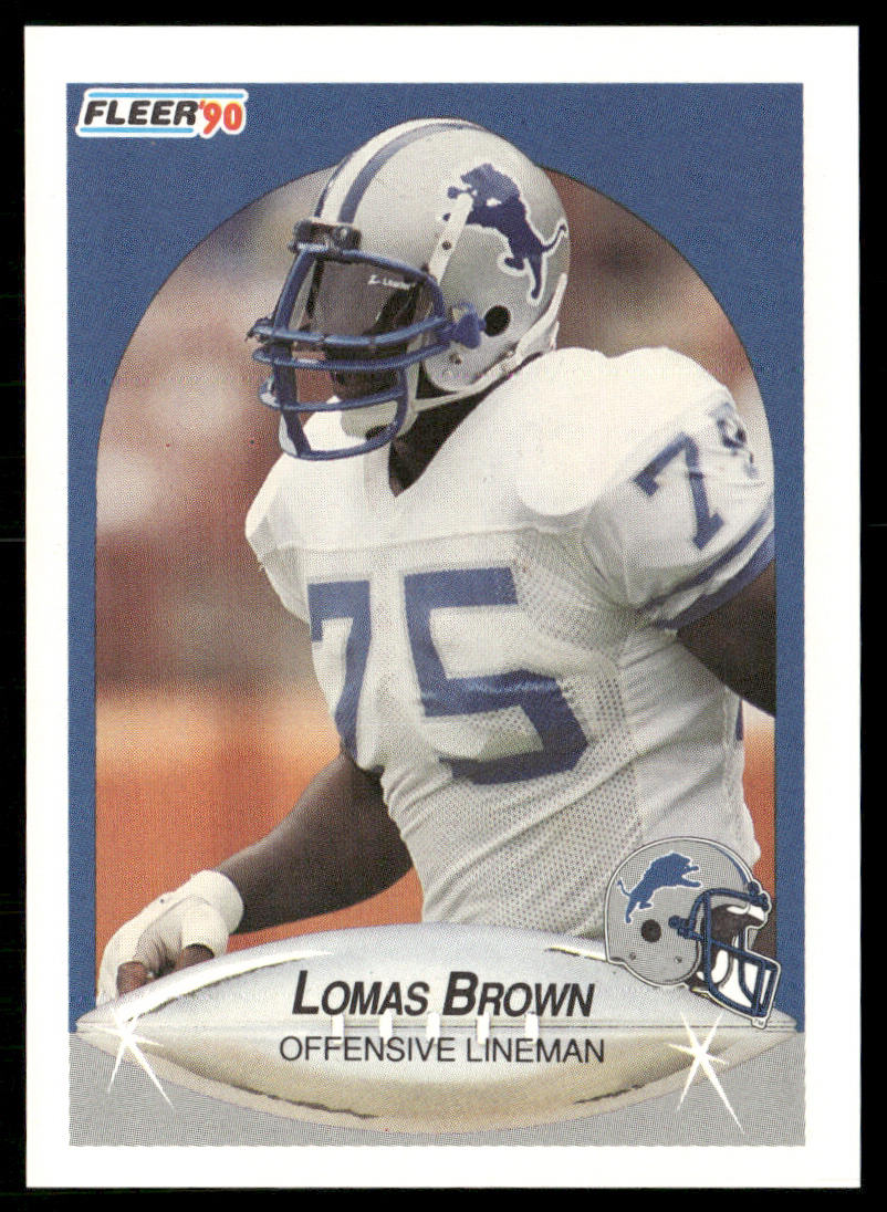 Lomas Brown 1990 Fleer #278 Detroit Lions