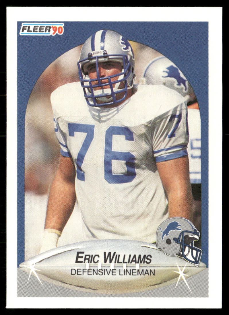 Eric Williams 1990 Fleer #287 RC Detroit Lions