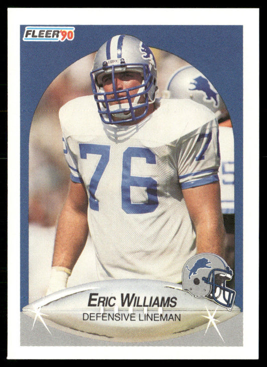 Eric Williams 1990 Fleer #287 RC Detroit Lions
