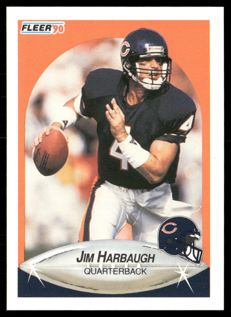 Jim Harbaugh 1990 Fleer #293 RC Chicago Bears