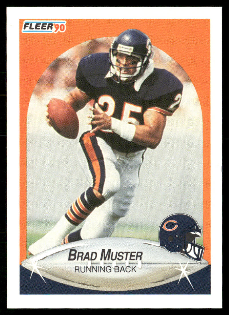 Brad Muster 1990 Fleer #298 Chicago Bears