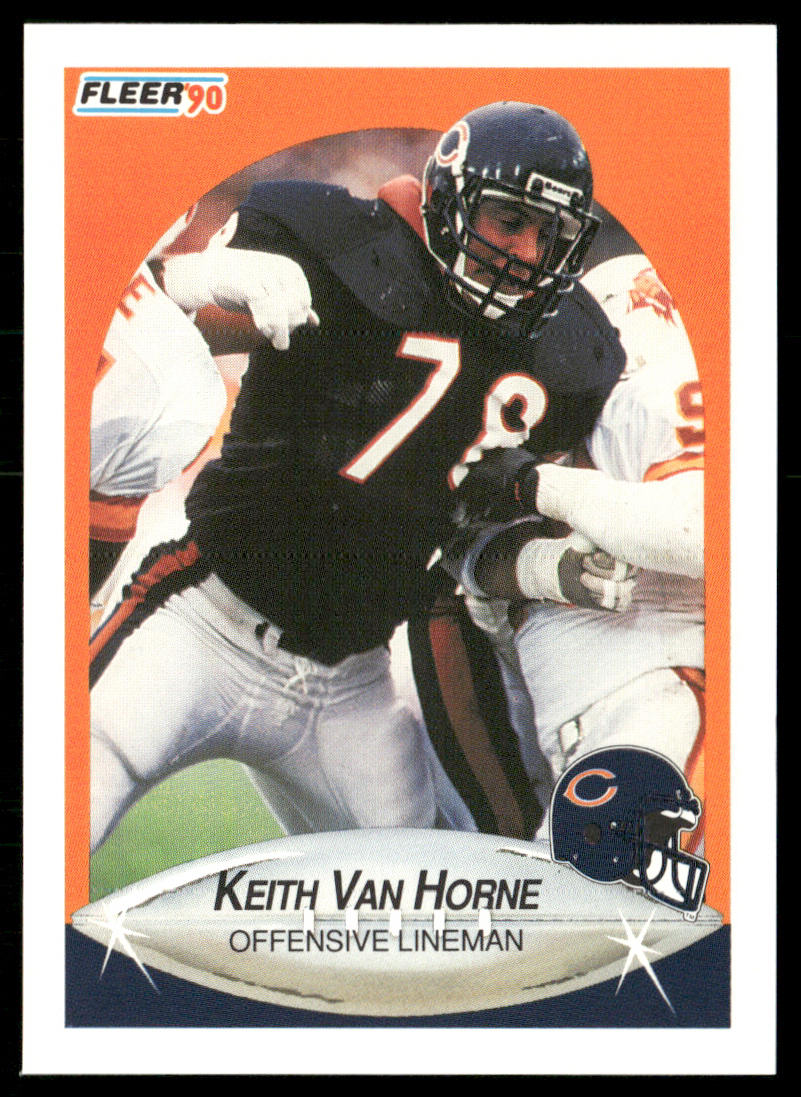 Keith Van Horne 1990 Fleer #302 Chicago Bears
