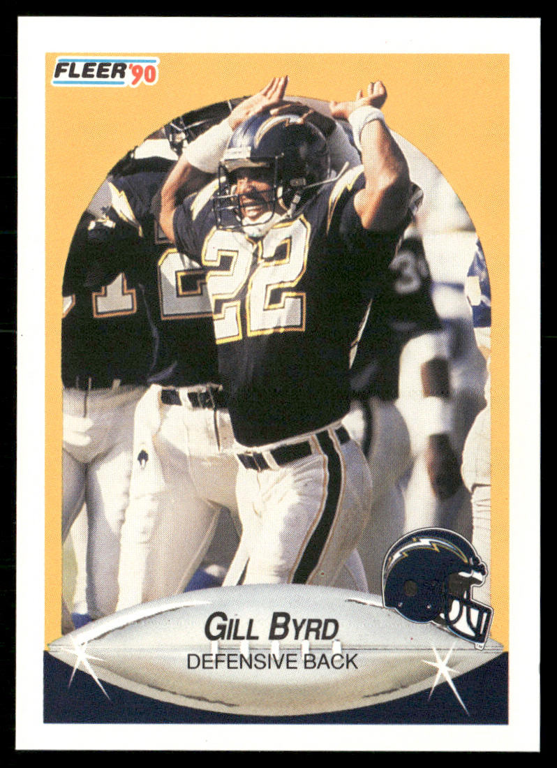 Gill Byrd 1990 Fleer #306 San Diego Chargers