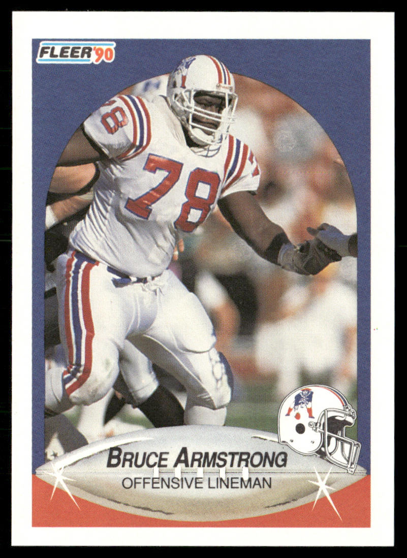Bruce Armstrong 1990 Fleer #317 New England Patriots