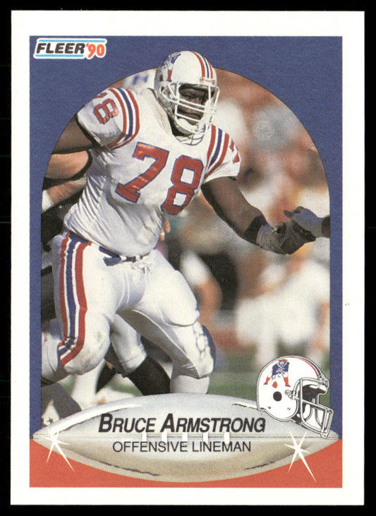 Bruce Armstrong 1990 Fleer #317 New England Patriots