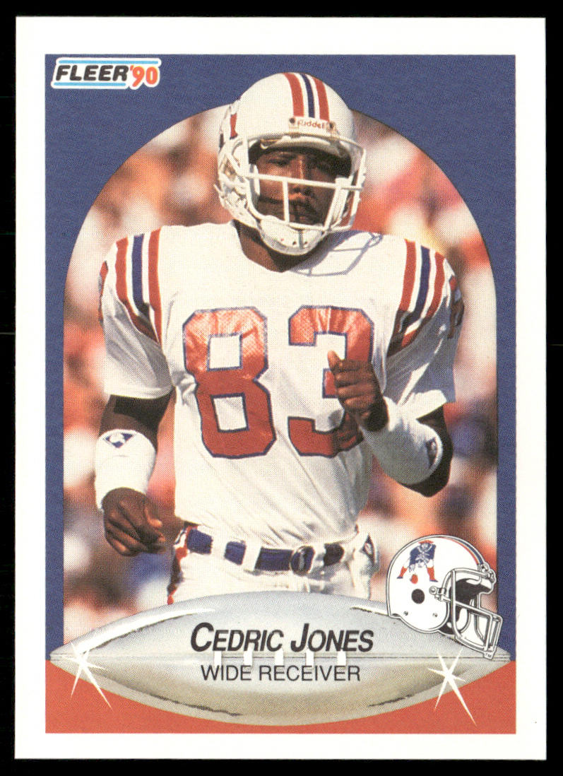 Cedric Jones 1990 Fleer #321 RC New England Patriots