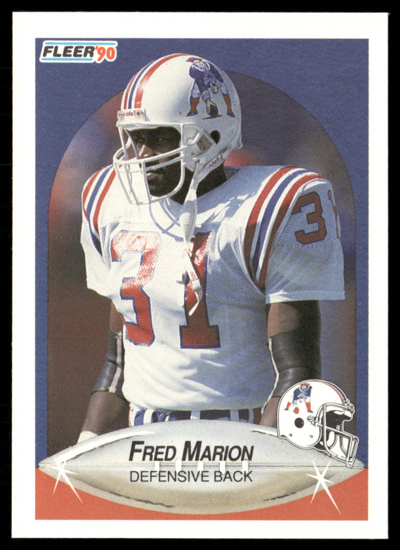 Fred Marion 1990 Fleer #322 New England Patriots