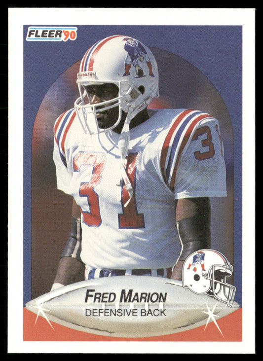 Fred Marion 1990 Fleer #322 New England Patriots