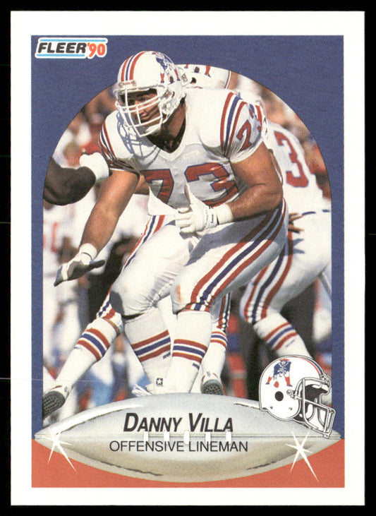 Danny Villa 1990 Fleer #329 RC New England Patriots