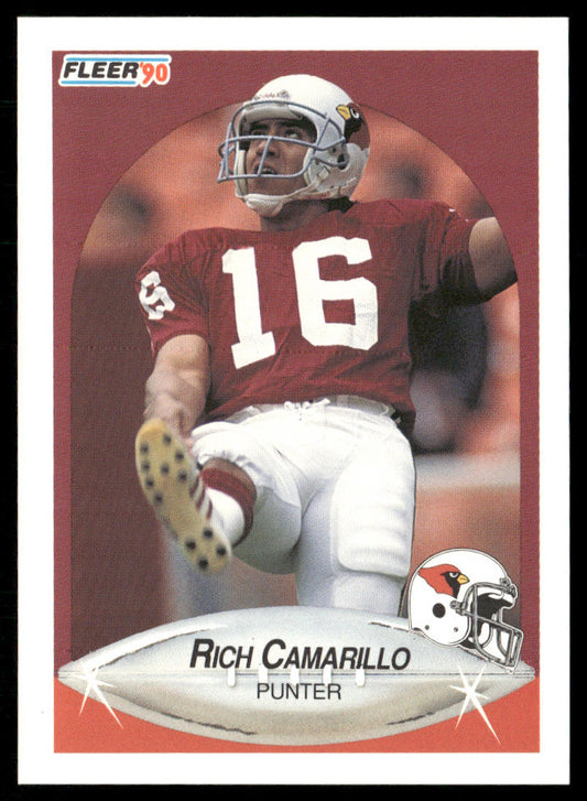 Rich Camarillo 1990 Fleer #332 Phoenix Cardinals