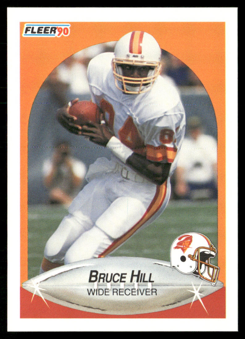 Bruce Hill 1990 Fleer #348 Tampa Bay Buccaneers
