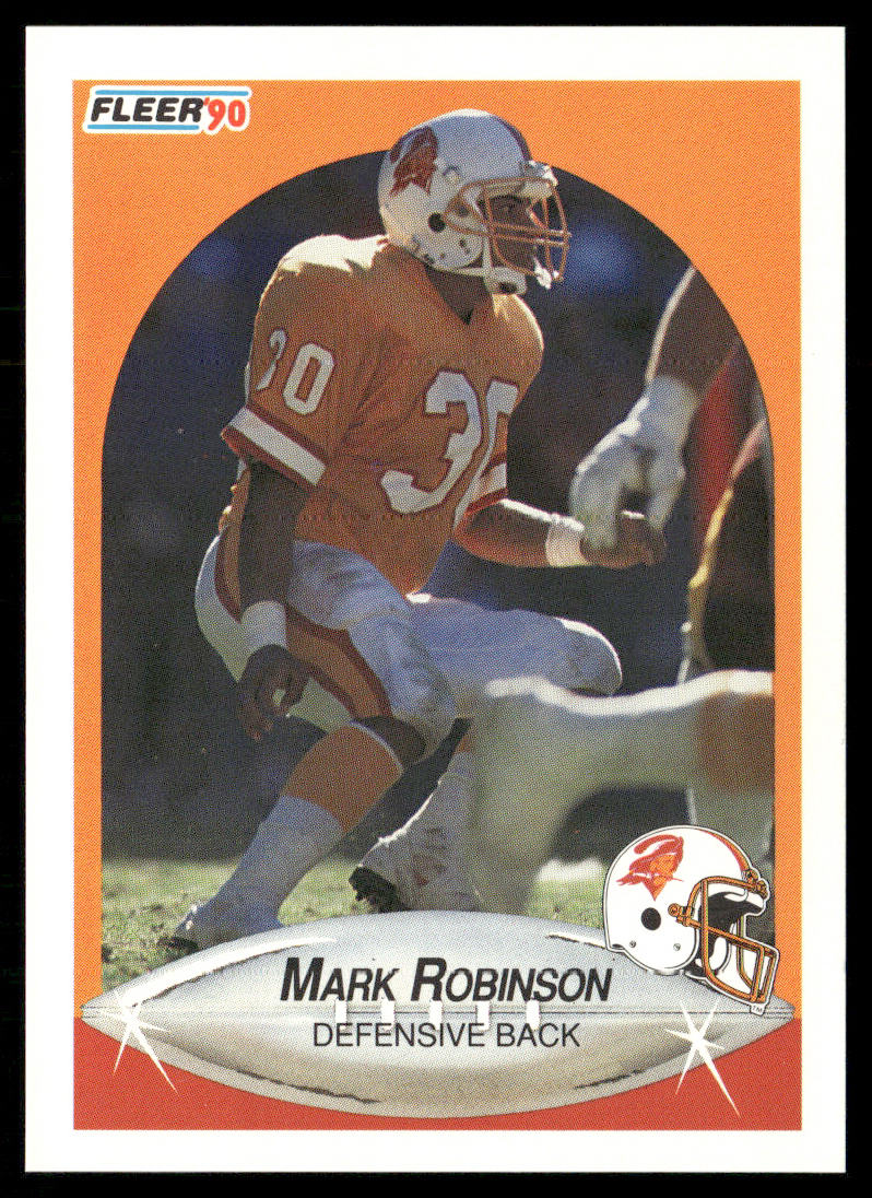 Mark Robinson 1990 Fleer #354 RC Tampa Bay Buccaneers