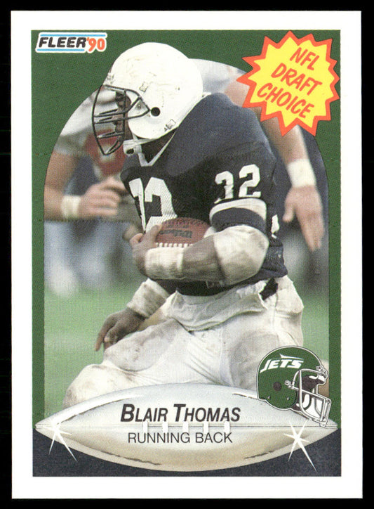 Blair Thomas 1990 Fleer #370 RC New York Jets