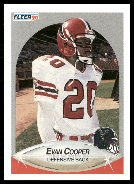 Evan Cooper 1990 Fleer #374 RC Atlanta Falcons